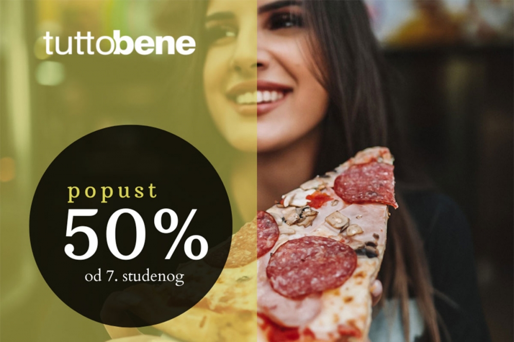 Ne isplati ti se jesti doma kad ima&scaron; TuttoBene!  -50% na sve!