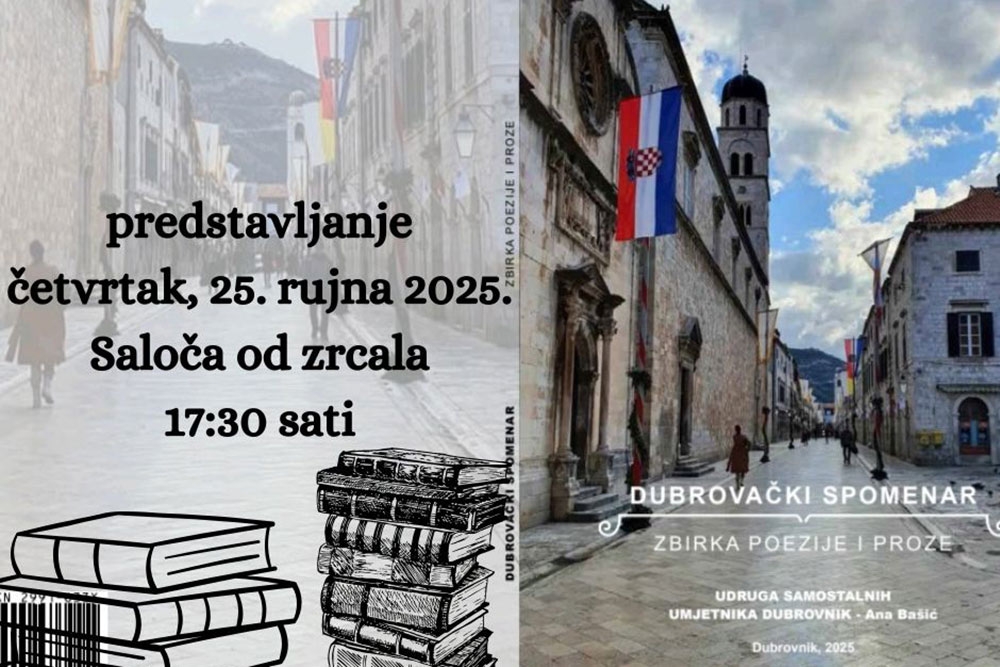 Promocija "Dubrovačkog spomenara" Udruge samostalnih umjetnika Dubrovnik