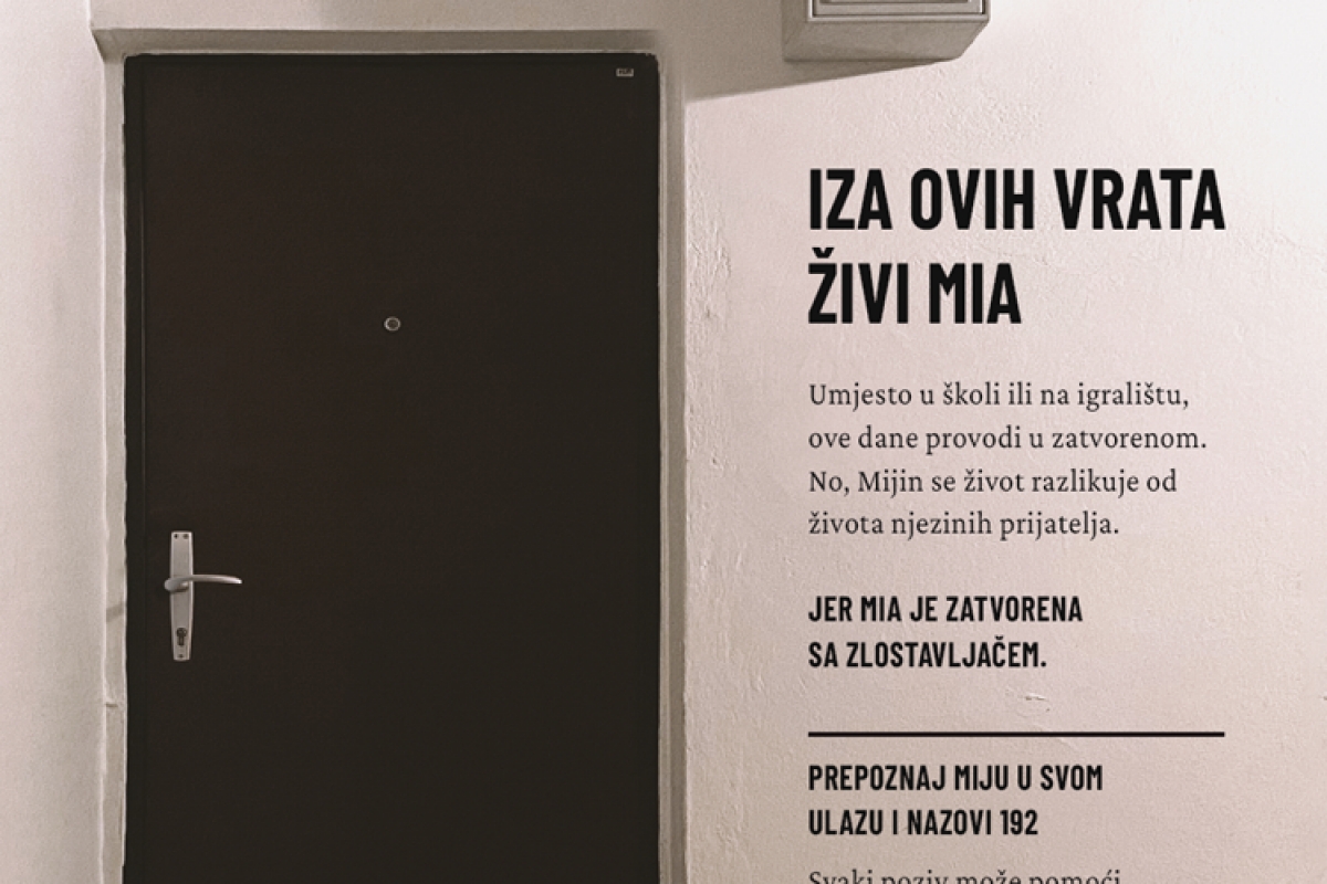 Kampanja &rdquo;Iza Vrata&rdquo;; Onima kojima dom ne znači mir i sigurnost već suprotno, treba na&scaron;a pomoć vi&scaron;e nego ikad