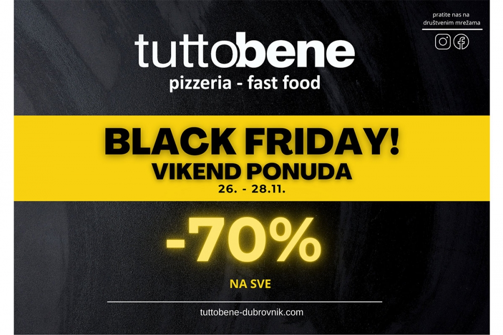 Pazite ovo! Ludi Black Friday u TuttoBene - Sve na 70 posto popusta!