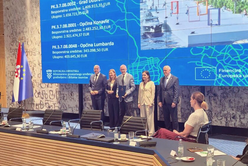Općini Konavle dodijeljeno 2,5 milijuna eura bespovratnih sredstava za projekt Zelena mreža Cavtat &ndash; faza 1
