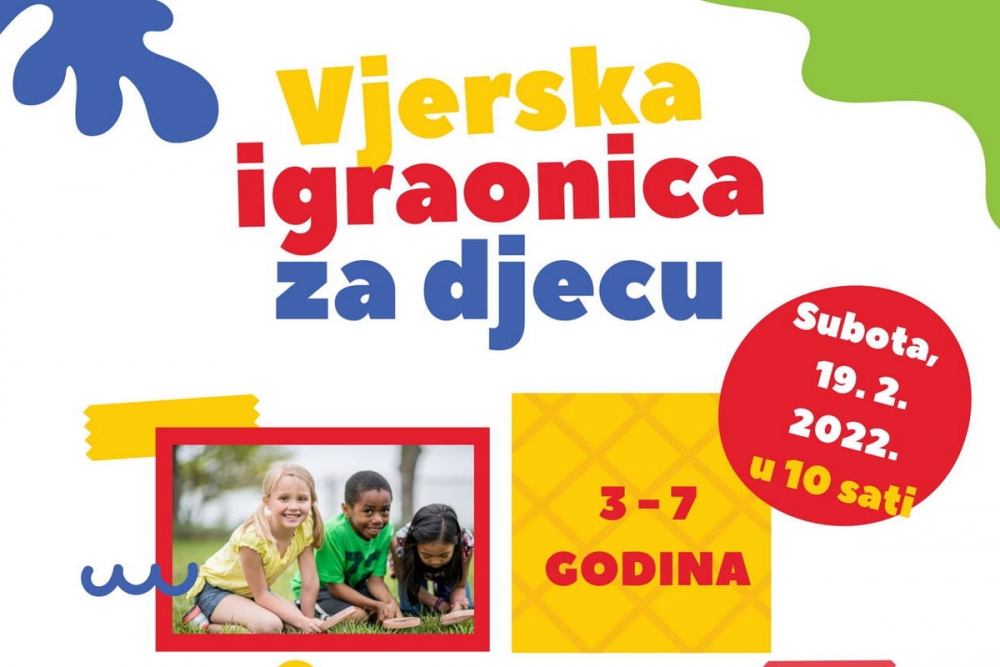 Vjerska igraonica za djecu od 3 do 7 godina u subotu u prostorima samostana sv. Klare