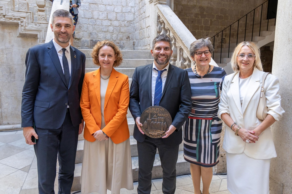 Na svečanosti u Kneževu dvoru Dru&scaron;tvu prijatelja dubrovačke starine dodijeljena Nagradna plaketa Europe Nostre