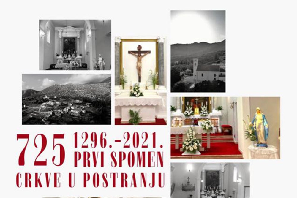 Župa Velike Gospe u subotu proslavlja 725 godina od prvog spomena crkve u Postranju