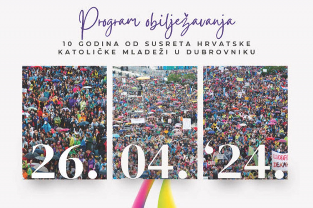 Vijeće za mlade Dubrovačke biskupije; Program obilježavanja 10. godina od SHKM-a u Dubrovniku