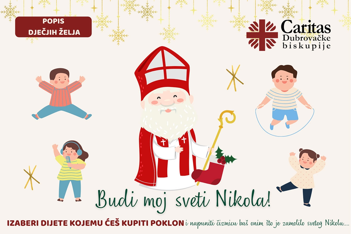"Budi moj sveti Nikola&rdquo; - Izaberi djete kojem će&scaron; kupiti poklon, sudjeluj u akciji Caritasa