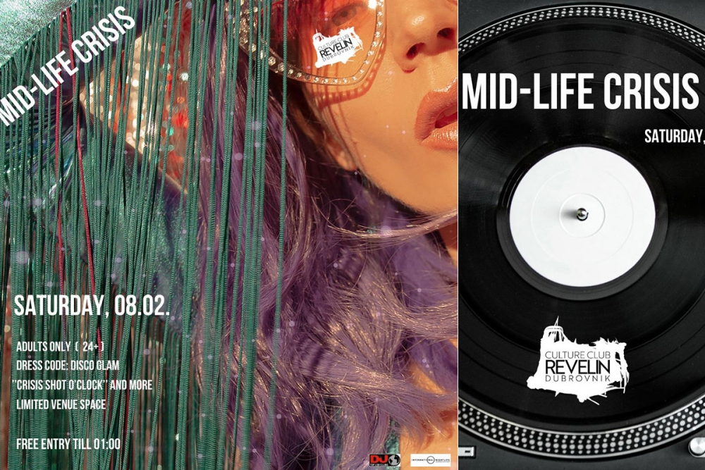 Revelin izumio lijek za krizu srednjih godina, u subotu 8. veljače Mid-life Crisis party