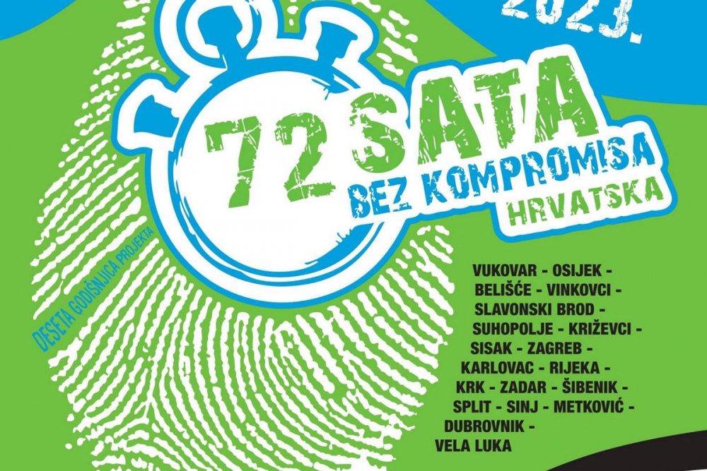 Otvorene prijave; Projekt &ldquo;72 sata bez kompromisa&rdquo; deveti put u Dubrovniku