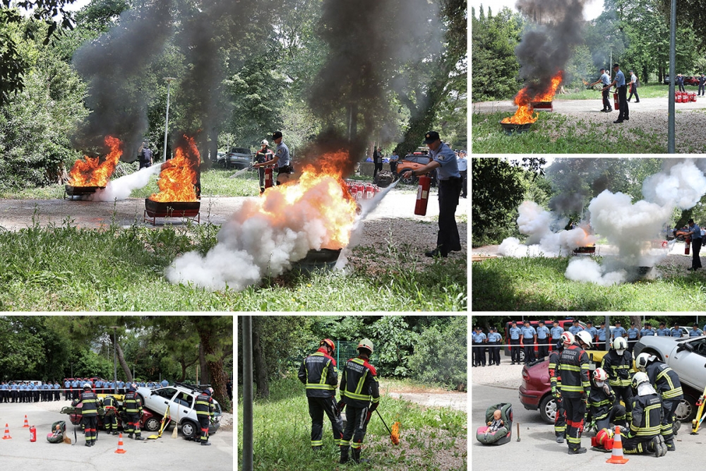 Vatrogasna vježba polaznika Policijske &scaron;kole "Josip Jović" i vatrogasaca u Kuparima (FOTO/VIDEO)